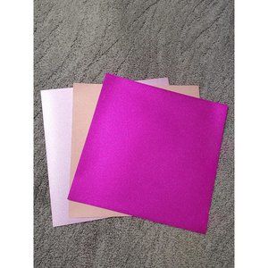 Three 12X12 Pink Glitter Vinyl
